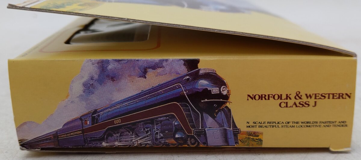 Bachmann 51-0658-A4 N Norfolk & Western J Steam Locomotive & Tender #608 EX/Box