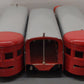 Lionel Vintage O Red & Grey Tinplate Passenger Cars 1701, 1702, 1703 [3]
