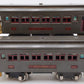 Lionel Vintage O Gauge New York Central Grey Tinplate Passenger Cars 605,606[2]