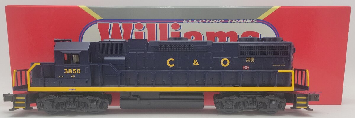 Williams GP38-203 O Gauge Chesapeake & Ohio Diesel Locomotive #3350 EX/Box