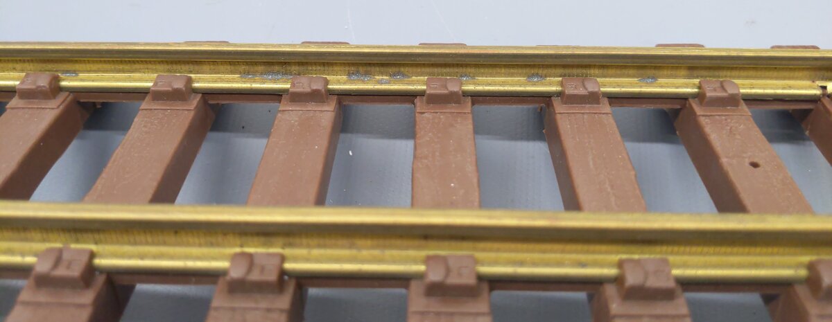 Lionel 8-82002 G Scale Brass Straight Tracks (18) VG