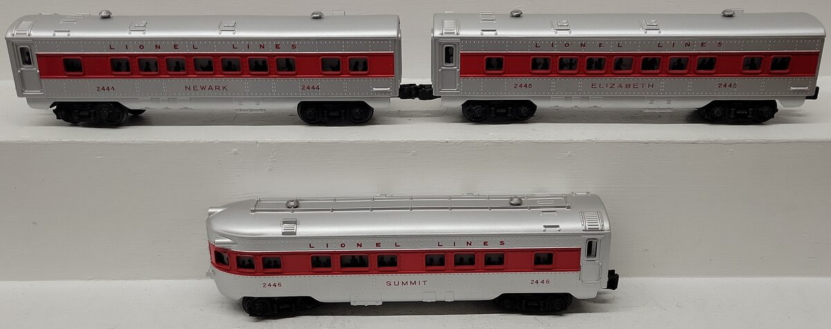 Lionel Vintage O Lionel Lines Red Stripe Passenger Cars 2444, 2445, 2446 [3]