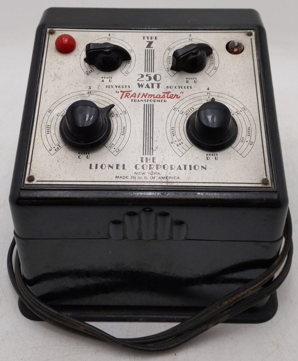 Lionel O Postwar Type Z 250 Watt Trainmaster Transformer