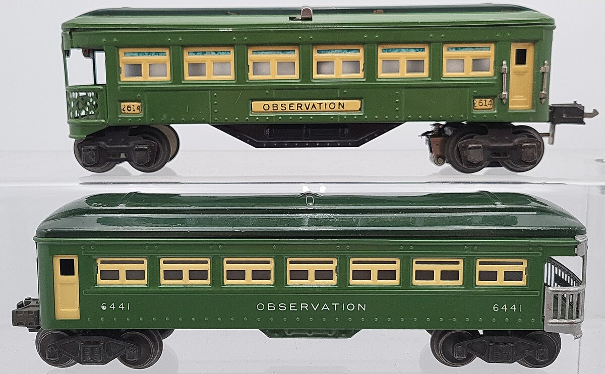 Lionel Vintage O Gauge Tinplate Passenger Cars: 6441, 2614 [2]