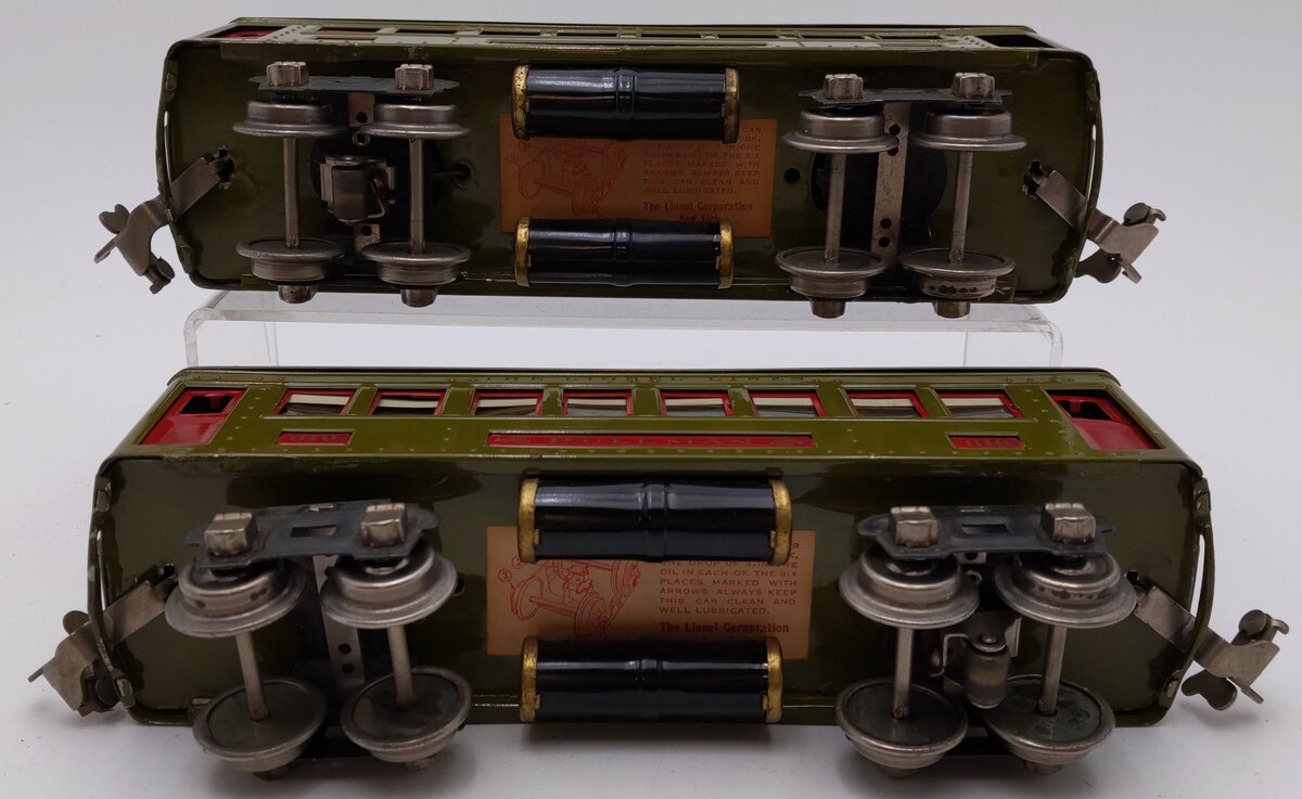 Lionel 610 Vintage O Prewar Tinplate Pullman Cars [2]