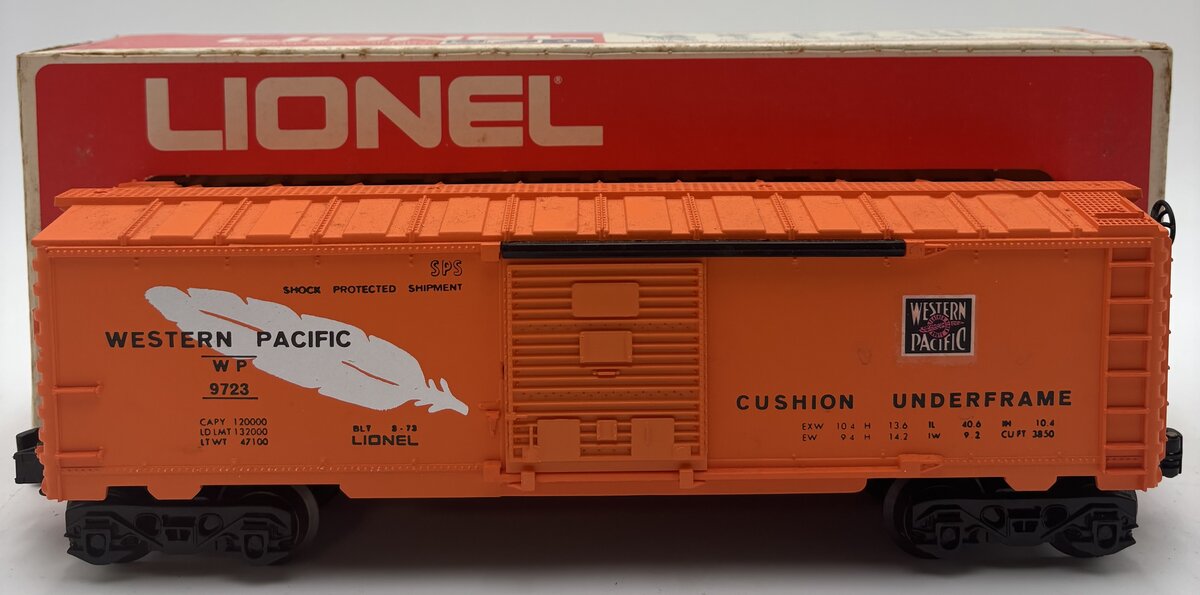 Lionel 6-9723 O Gauge Western Pacific Boxcar #9723 VG/Box