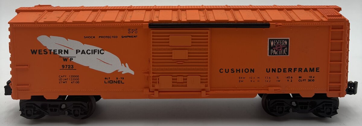 Lionel 6-9723 O Gauge Western Pacific Boxcar #9723 VG/Box