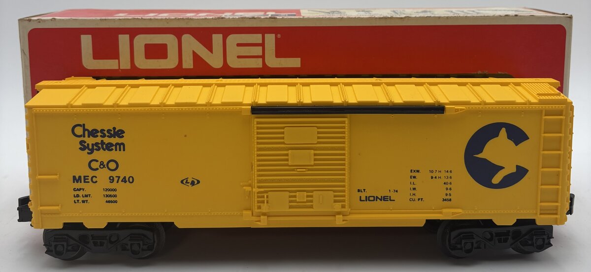 Lionel 6-9740 O Gauge Chesapeake & Ohio/Chessie System Box Car EX/Box