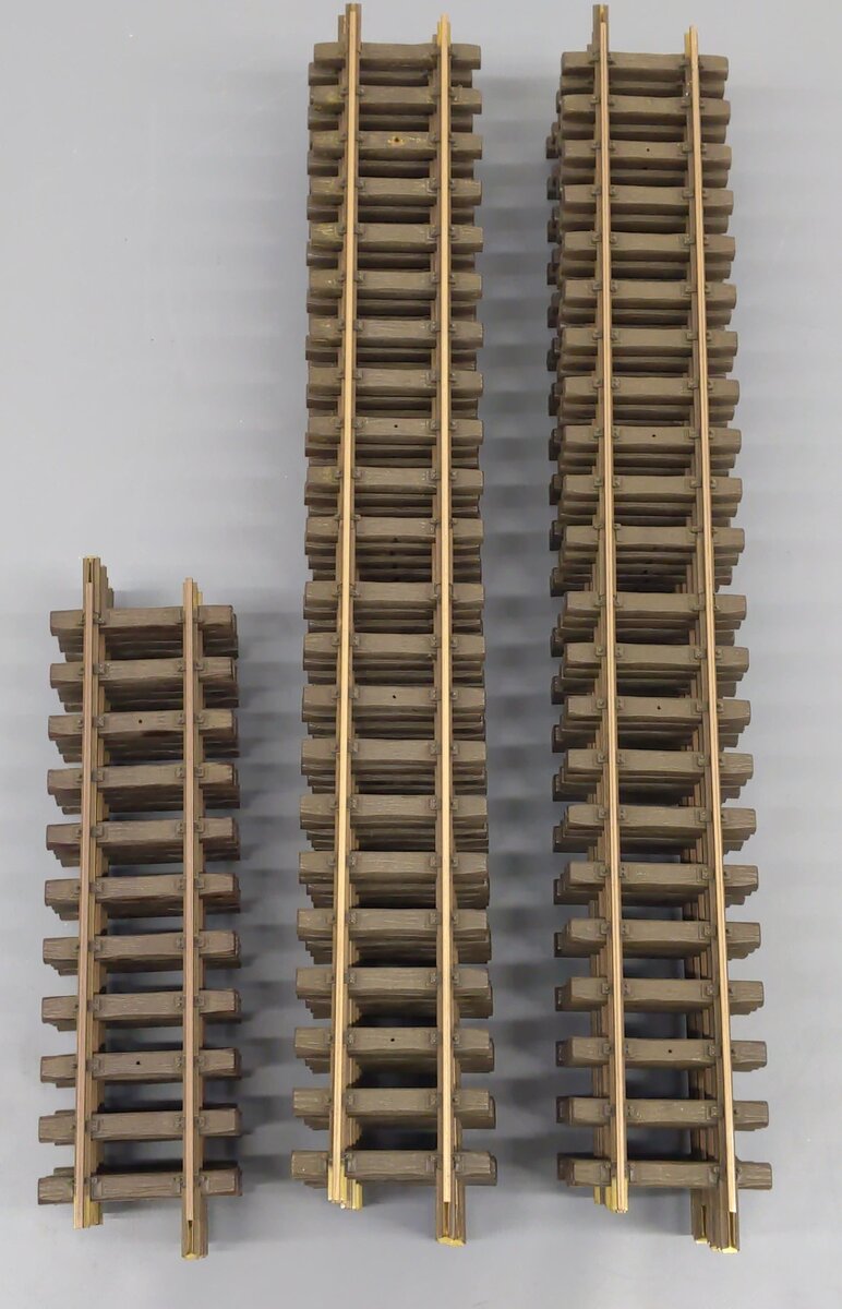 LGB G Scale Assorted Brass Straight Track Sections [17] EX