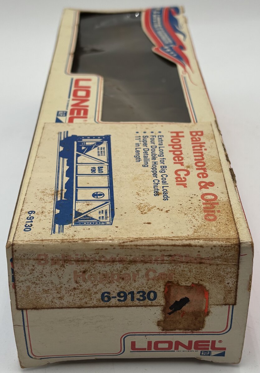 Lionel 6-9130 O Gauge Baltimore & Ohio Blue Quad Hopper Car EX/Box