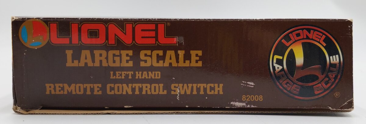 Lionel 8-82008 G Scale Left Hand Remote Switch Turnout Indoor & Outdoor Use EX/Box