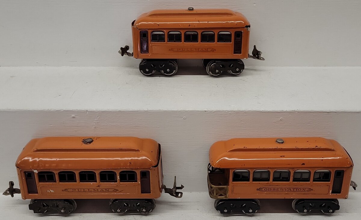 Lionel 603/604 Vintage O Lionel Lines Tinplate Pullman & Observation Cars [3]