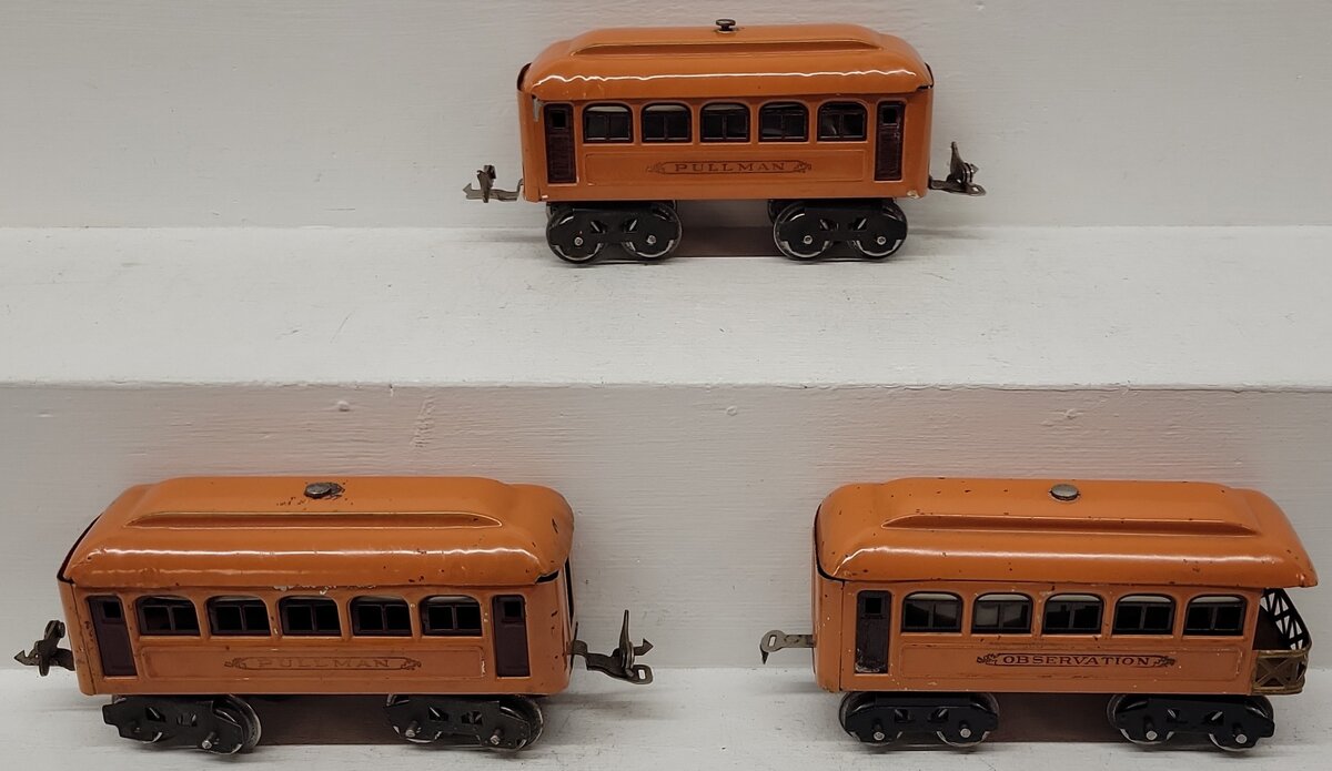 Lionel 603/604 Vintage O Lionel Lines Tinplate Pullman & Observation Cars [3]