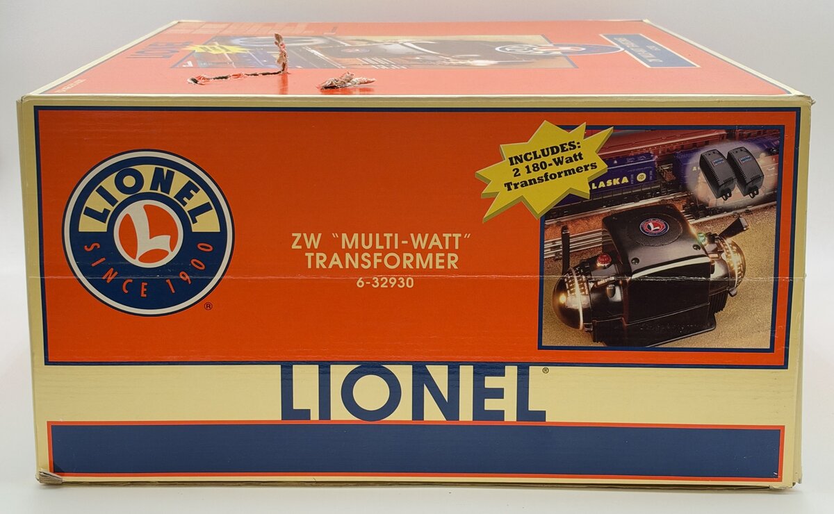 Lionel 6-32930 ZW Multi-Watt Transformer with Two 180 Watt Transformers LN/Box