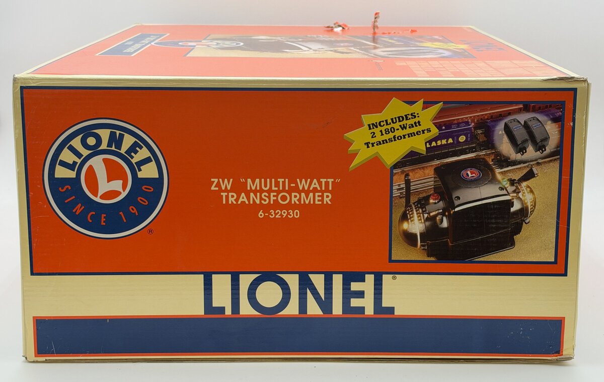 Lionel 6-32930 ZW Multi-Watt Transformer with Two 180 Watt Transformers LN/Box