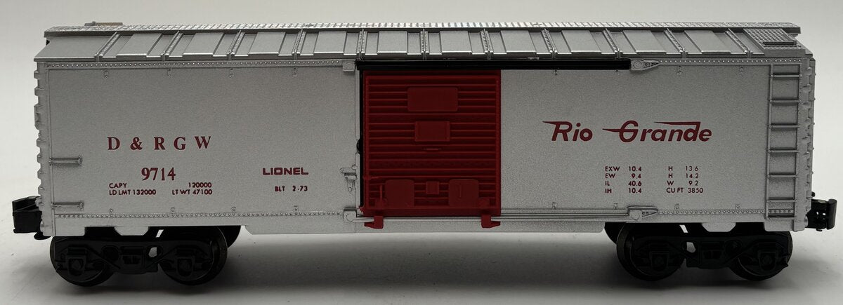 Lionel 6-9714 O Gauge Denver & Rio Grande Western Box Car EX/Box