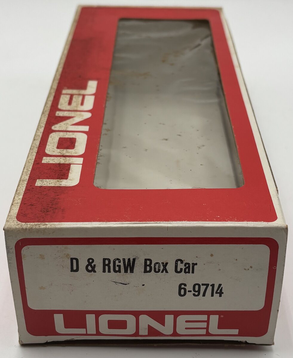 Lionel 6-9714 O Gauge Denver & Rio Grande Western Box Car EX/Box