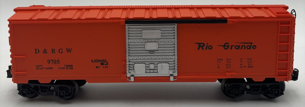 Lionel 6-9705 O Gauge Denver & Rio Grande Western Box Car EX/Box