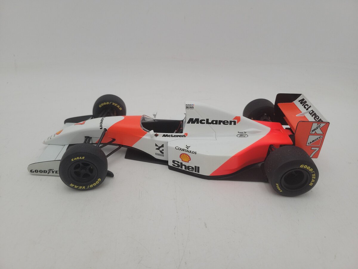 Model Art MP4/8 7 1:18 Scale "McLaren / Shell" F1 #7 Mario Andretti Diecast Car EX