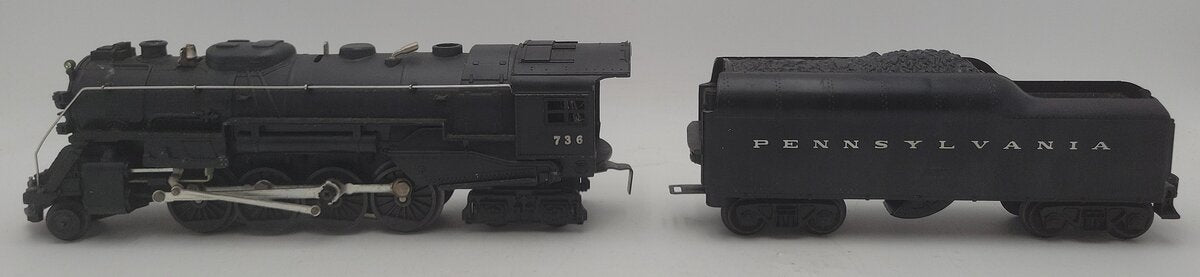 Lionel 736 Vintage O Scale 2-8-4 Berkshire Steam Locomotive w/ 736W Tender VG