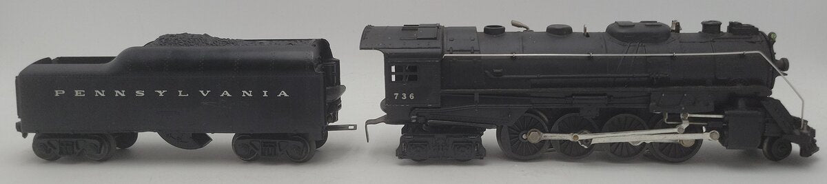 Lionel 736 Vintage O Scale 2-8-4 Berkshire Steam Locomotive w/ 736W Tender VG
