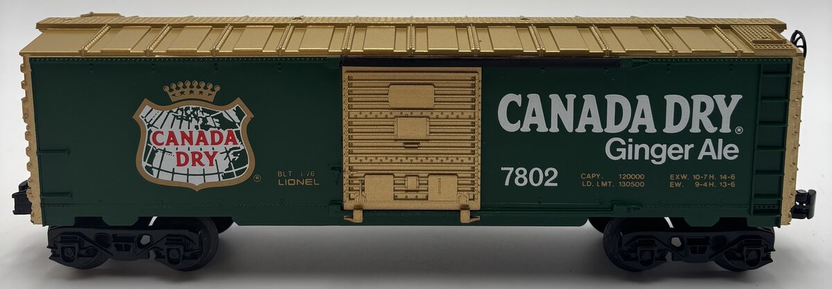Lionel 6-7802 O Gauge Canada Dry Boxcar #7802 EX/Box