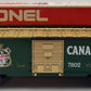 Lionel 6-7802 O Gauge Canada Dry Boxcar #7802 EX/Box