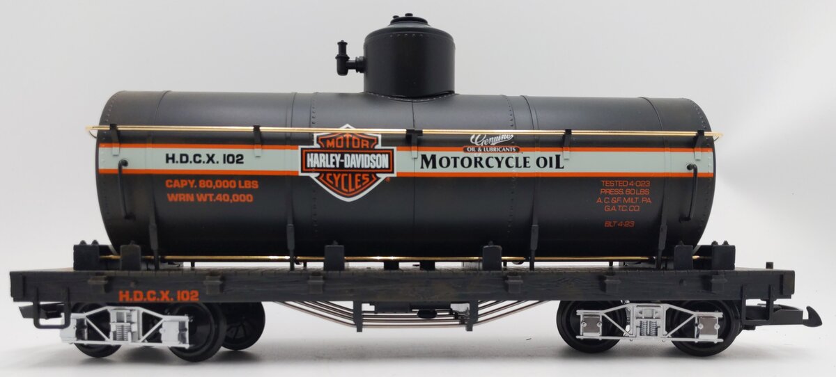 LGB 4080HD G Harley Davidson Limited Edition Single Dome Tank Car EX/Box