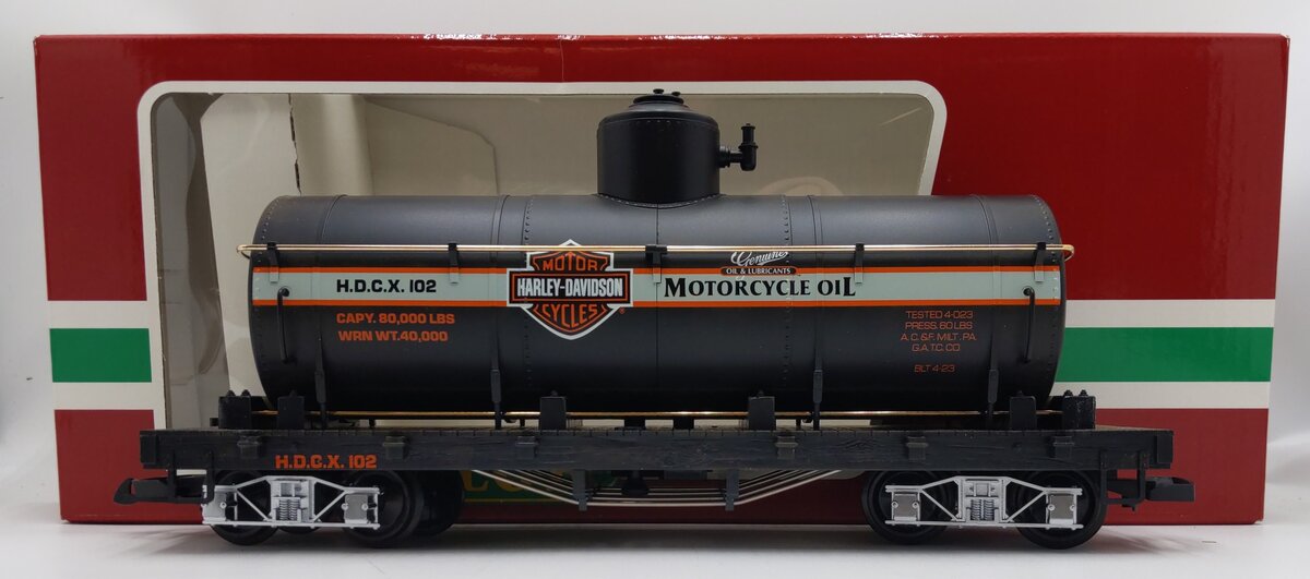 LGB 4080HD G Harley Davidson Limited Edition Single Dome Tank Car EX/Box