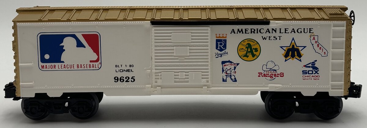 Lionel 6-9625 O Gauge American League Baseball Boxcar EX/Box