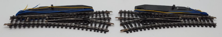 Marklin 2261 HO K Track Left & Right Hand Remote Switch Turnout EX