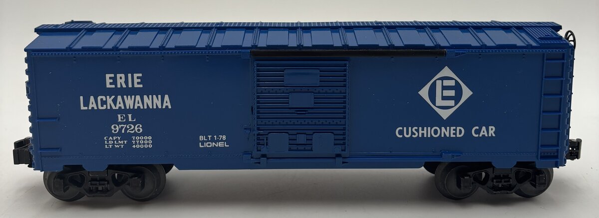 Lionel 6-9726 O Gauge Erie Lackawanna Box Car EX/Box