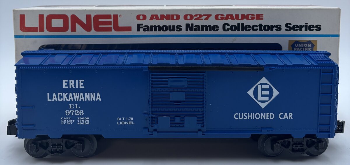 Lionel 6-9726 O Gauge Erie Lackawanna Box Car EX/Box