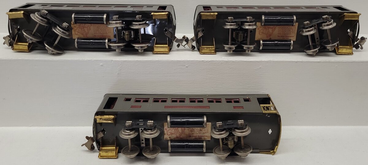 Lionel Vintage O Prewar Tinplate Passenger Cars 605, 606 [3]