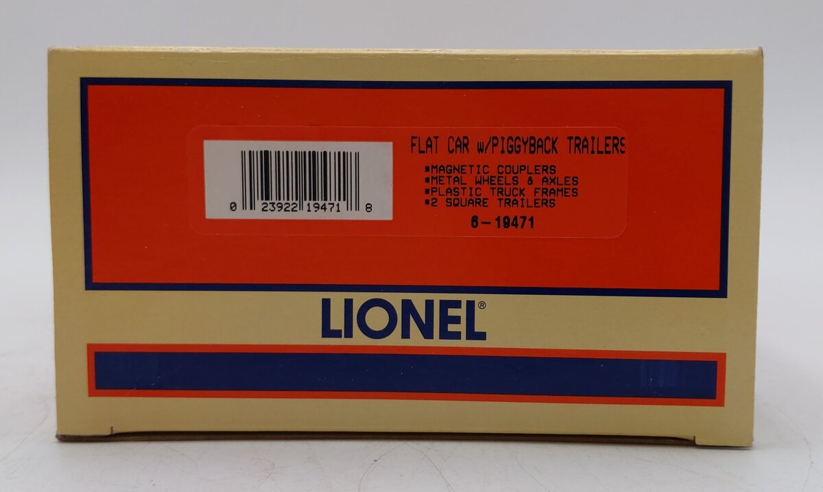 Lionel 6-19471 O Gauge Mobil Flatcar with Two Trailers LN/Box