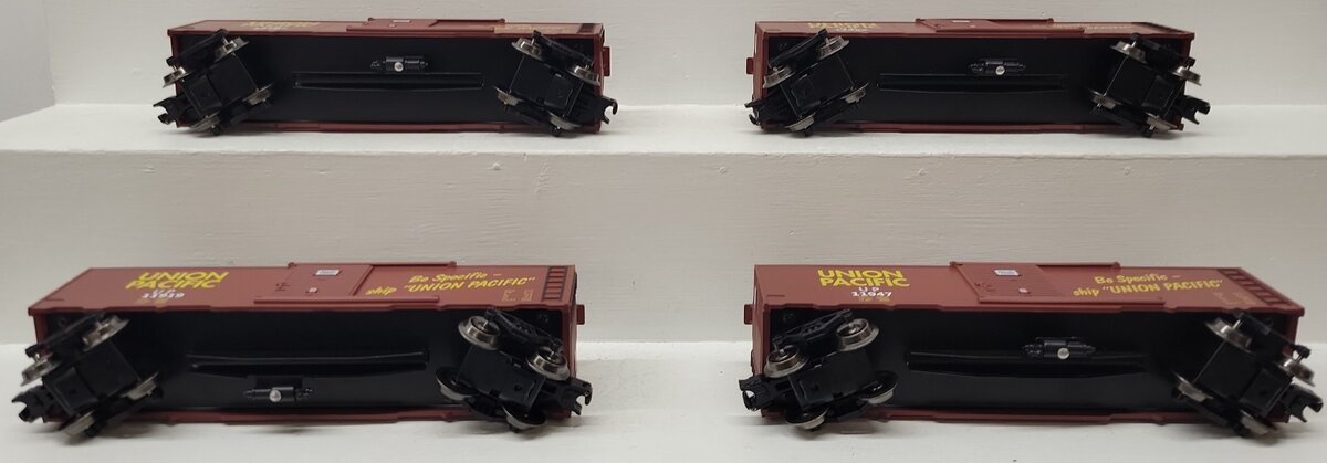 Menards 279-4546 O Union Pacific Boxcars: #11787, #11884, #11919, #11947 [4] LN
