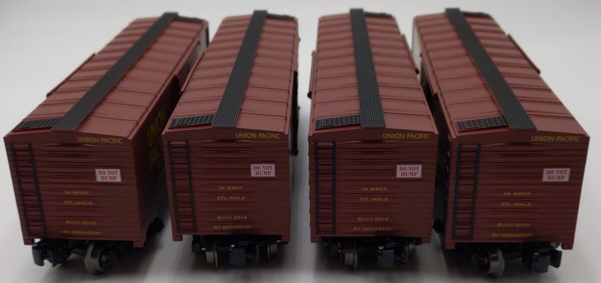 Menards 279-4546 O Union Pacific Boxcars: #11787, #11884, #11919, #11947 [4] LN