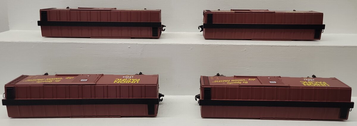 Menards 279-4546 O Union Pacific Boxcars: #11787, #11884, #11919, #11947 [4] LN