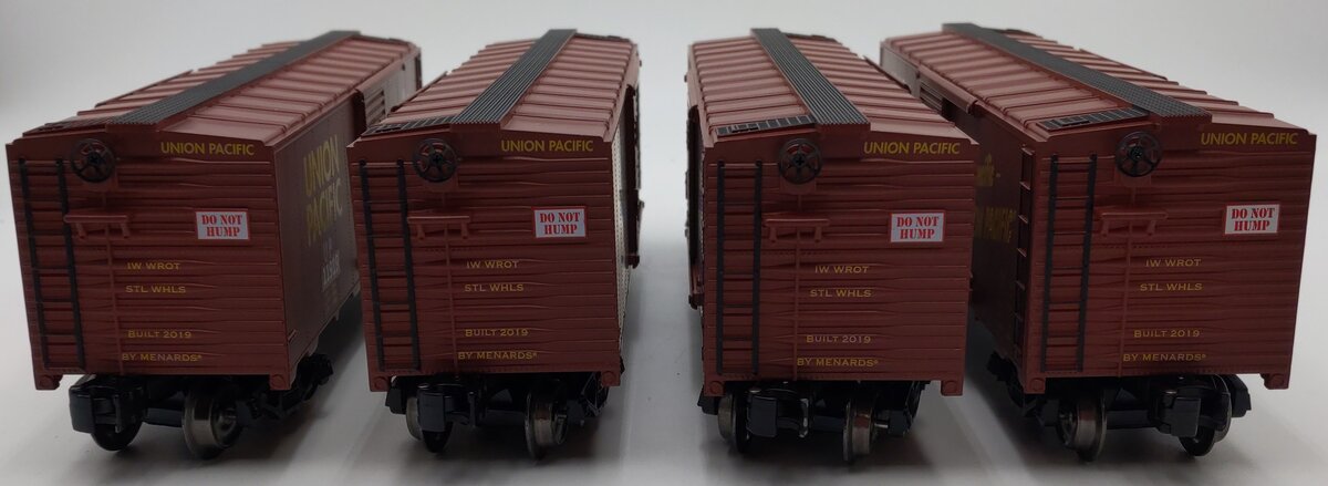 Menards 279-4546 O Union Pacific Boxcars: #11787, #11884, #11919, #11947 [4] LN