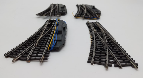 Marklin HO K Track Right Hand Switches/Turnouts [4] EX