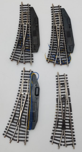 Marklin HO K Track Right Hand Switches/Turnouts [4] EX