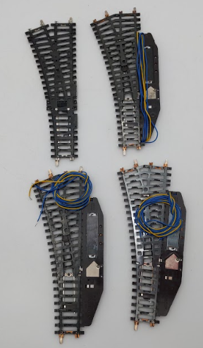 Marklin HO K Track Right Hand Switches/Turnouts [4] EX