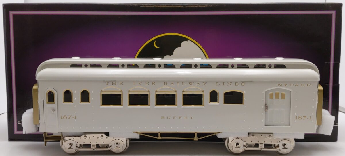 MTH 10-1155B Standard Gauge Ives White Buffet Car #187-1 EX/Box