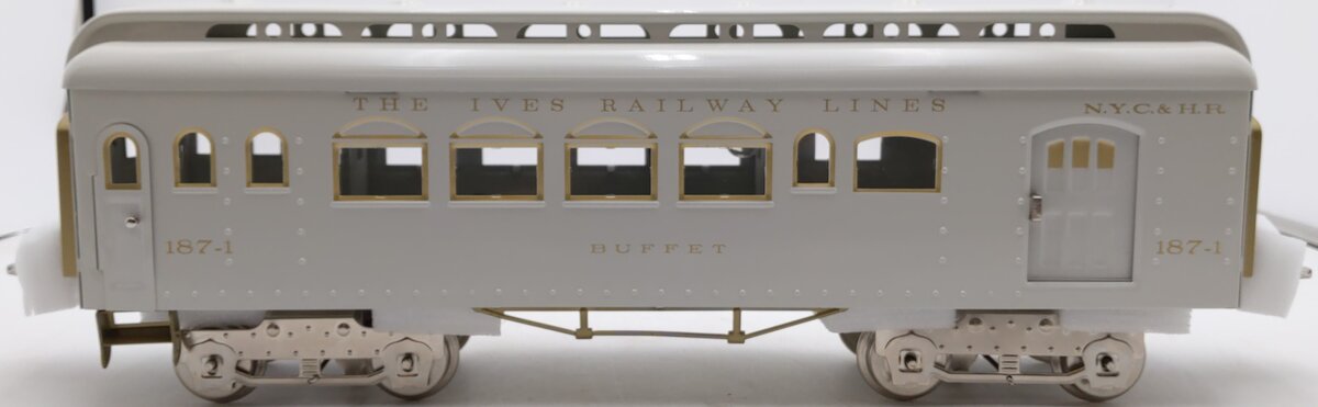 MTH 10-1155B Standard Gauge Ives White Buffet Car #187-1 EX/Box