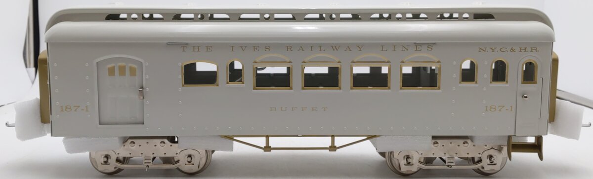MTH 10-1155B Standard Gauge Ives White Buffet Car #187-1 EX/Box