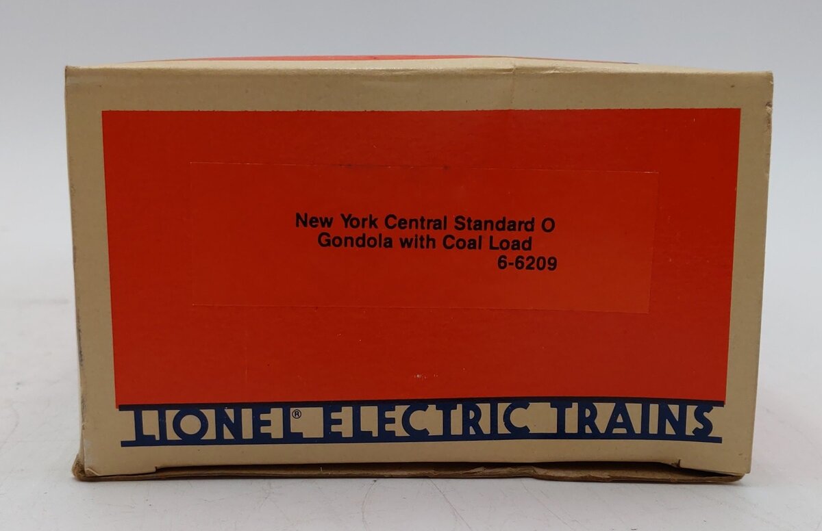Lionel 6-6209 O Gauge New York Central Gondola w/Coal Load LN/Box