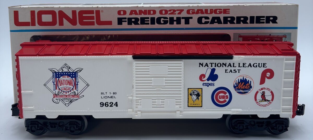 Lionel 6-9624 O Gauge National League East Boxcar LN/Box