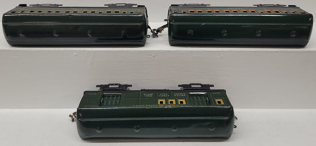 American Flyer Vintage O Prewar Tinplate Passenger Cars 3000, 3001 [3]