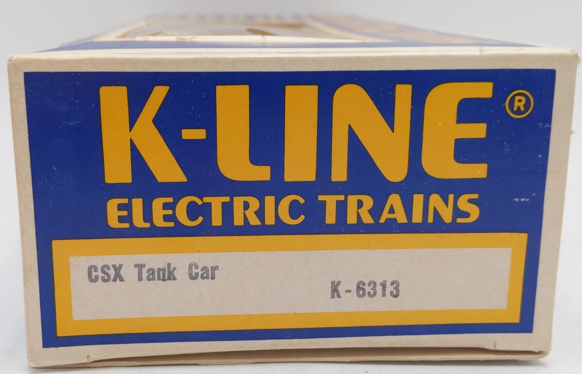 K-Line K6313 O Gauge CSX Single Dome Tank Car EX/Box