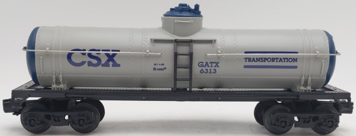 K-Line K6313 O Gauge CSX Single Dome Tank Car EX/Box